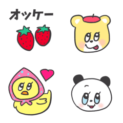 [LINE絵文字] レトロっぽい詰め合わせの画像