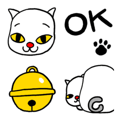 [LINE絵文字] お餅猫の毎日絵文字の画像