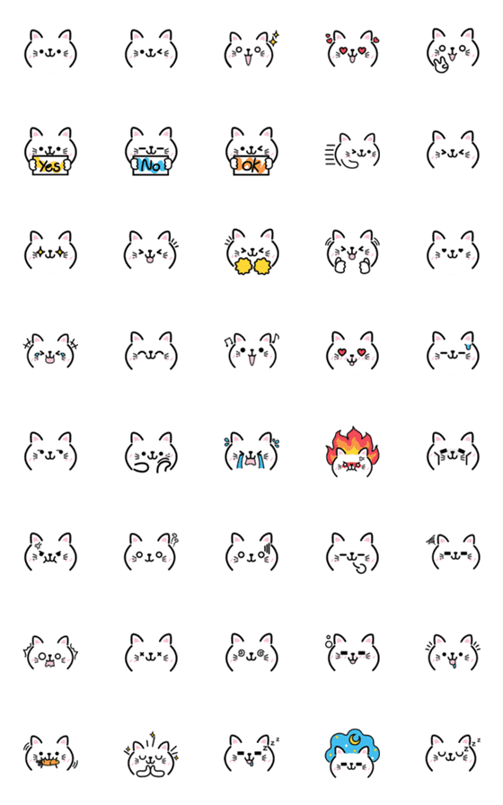 [LINE絵文字]The little  kitten [Daily emoji]の画像一覧