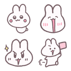 [LINE絵文字] ハルタニうさぎのゆるかわ絵文字の画像