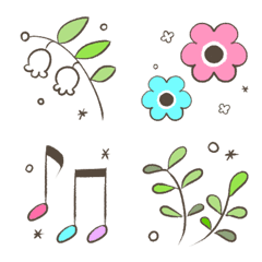 文末に使えるシンプルかわいい絵文字の絵文字メイン画像