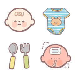 [LINE絵文字] かわいい赤ちゃん/子供の画像