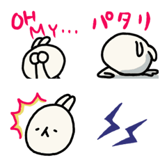 [LINE絵文字] ٩( ᐛ )و【情けないうさぎ】の画像