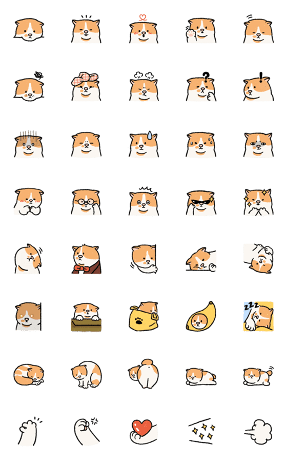 [LINE絵文字]GGOMO Cat Emojiの画像一覧