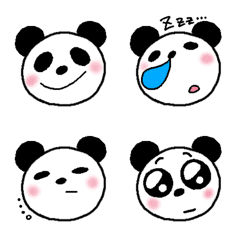 [LINE絵文字] 表情豊かなパンダ001の画像