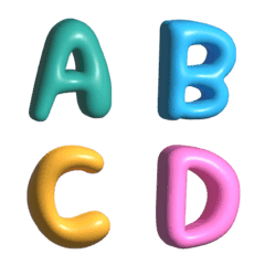 Colorful Letters 3D