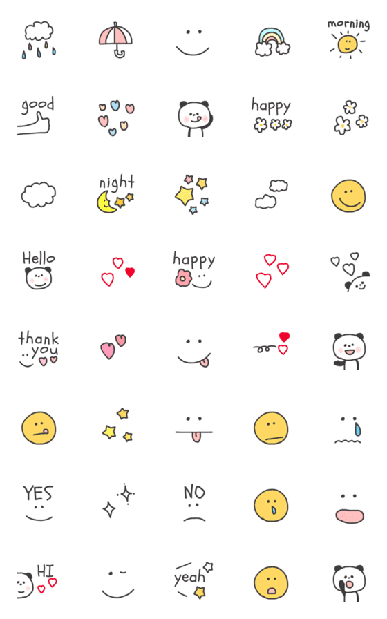 [LINE絵文字]everyday♡絵文字の画像一覧