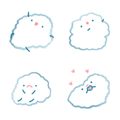 [LINE絵文字] little white cloudの画像