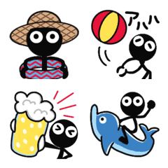 ■ モノクロ人間7◎夏！(静止画ver)修正版の絵文字メイン画像