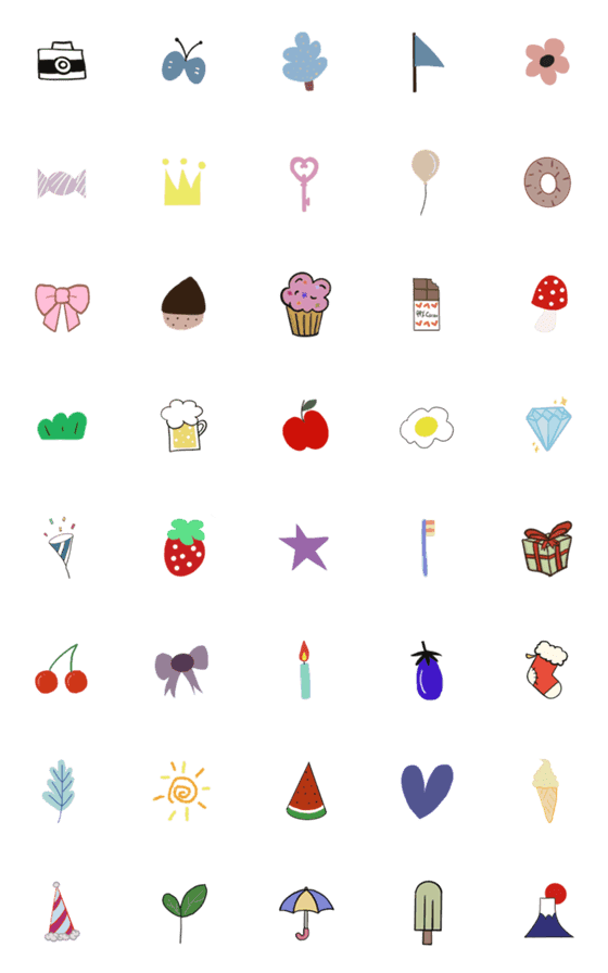 [LINE絵文字]Hand-drawn Illustrations - Everydayの画像一覧