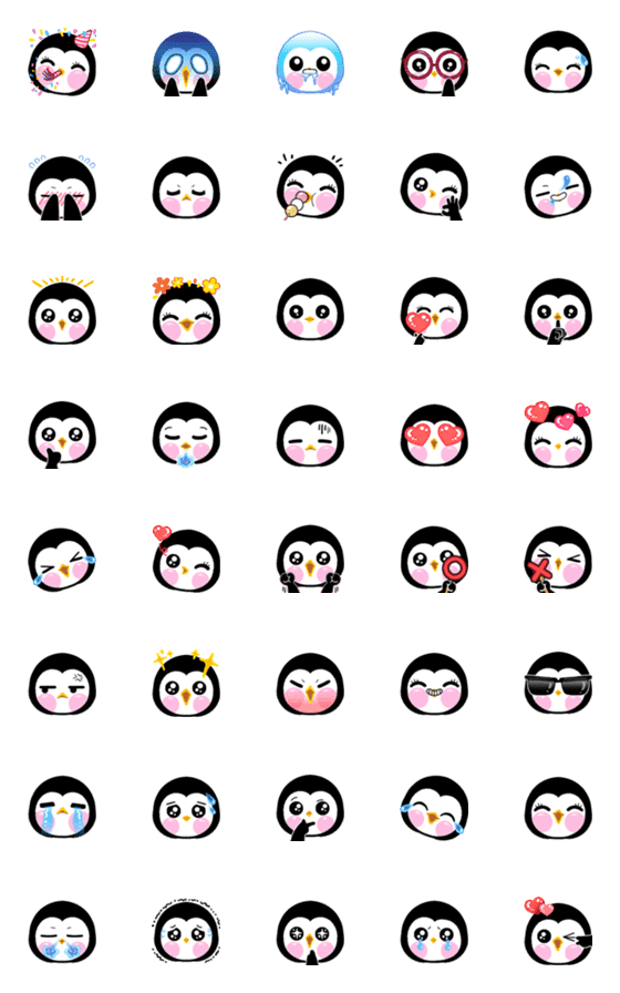 [LINE絵文字]QQペンギンの画像一覧
