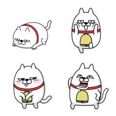 [LINE絵文字] 動く 擦れねこ絵文字2の画像