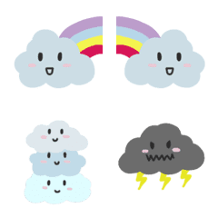 [LINE絵文字] cloudy moodyの画像
