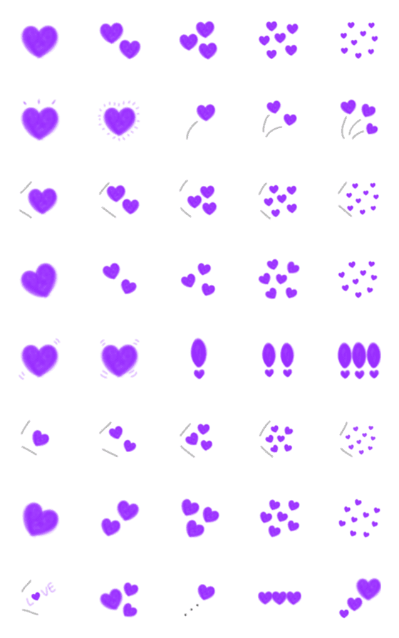 [LINE絵文字]大切な人に送りたい♡ハート絵文字♡-3の画像一覧