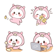 [LINE絵文字] Little Piggy (Emoji) 2の画像