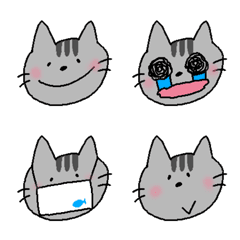 [LINE絵文字] 表情豊かな猫003の画像