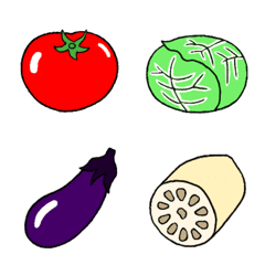 色々な野菜 絵文字の絵文字メイン画像