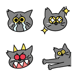 [LINE絵文字] 黒猫のオコゲの画像