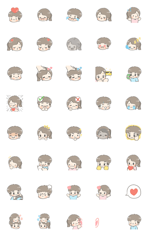 [LINE絵文字]Chuchu ＆ Bobo - Animation emoji 2の画像一覧