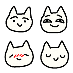 [LINE絵文字] シュールな猫みたいなやつの画像