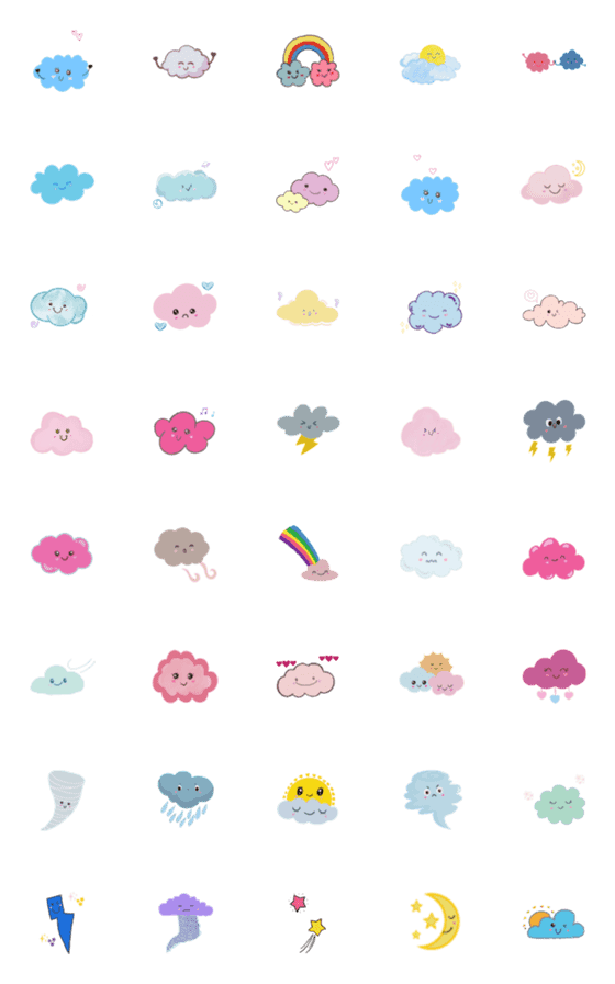 [LINE絵文字]Cloud moodの画像一覧
