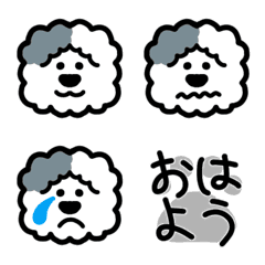 [LINE絵文字] ムク犬あるふぃー その2の画像