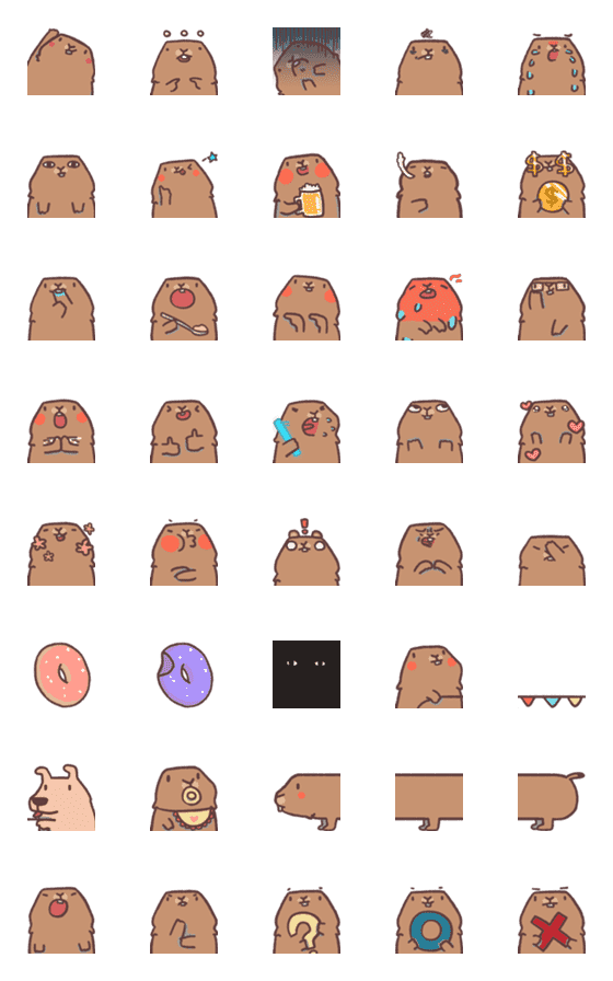 [LINE絵文字]groundhoggy's emojiの画像一覧