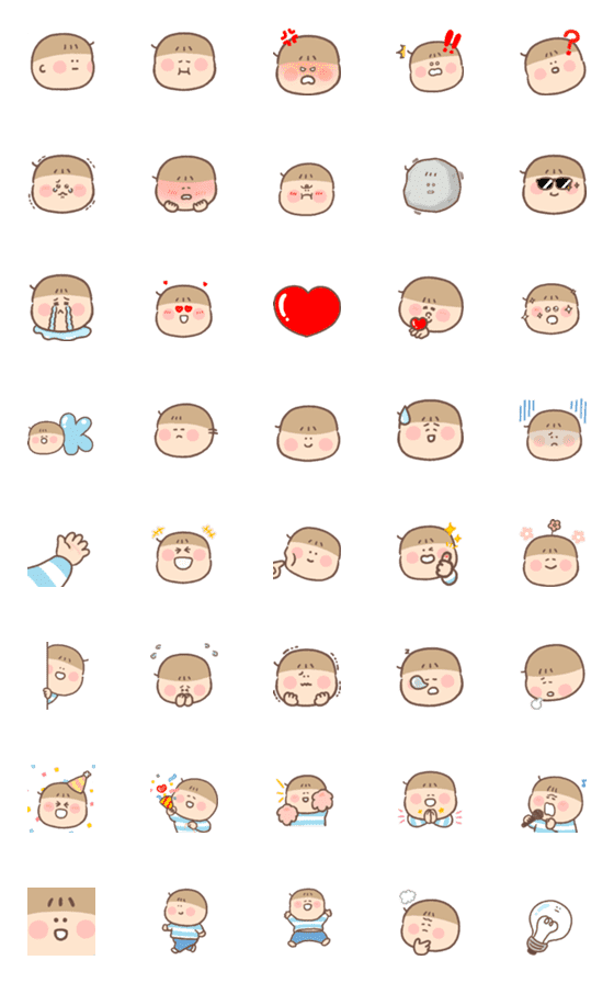 [LINE絵文字]クマちゃんの絵文字（動く）の画像一覧