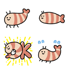 [LINE絵文字] うごくエビ絵文字の画像