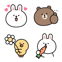 動く！！BROWN ＆ FRIENDS絵文字の絵文字メイン画像