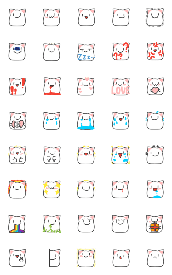 [LINE絵文字]happy cat？の画像一覧