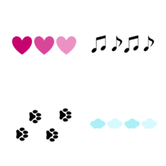 [LINE絵文字] Minimal cute emoji decorate your messageの画像