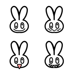 [LINE絵文字] うさぎのうううさ。の画像