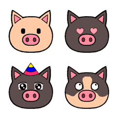 [LINE絵文字] 豚さん絵文字の画像