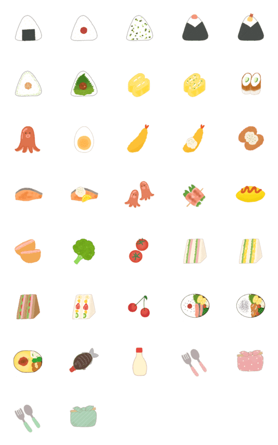[LINE絵文字]おかずといろいろの画像一覧