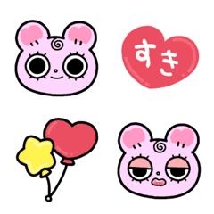 [LINE絵文字] らぶくまちゃん 絵文字の画像