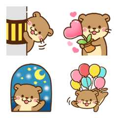 [LINE絵文字] コツメカワウソ♡楽しい毎日の画像