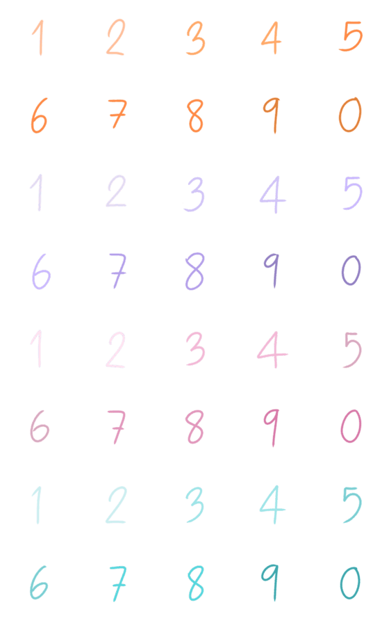 [LINE絵文字]1 to 0 handwritingの画像一覧