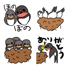 [LINE絵文字] ツバメのいる生活の画像