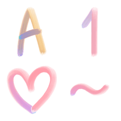 [LINE絵文字] Rainbow font A-Zの画像