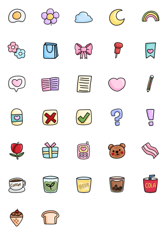 [LINE絵文字]Colorfuldayの画像一覧