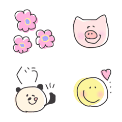 cuteなピッグ＆ぱんだの絵文字メイン画像