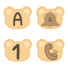 [LINE絵文字] Teddy bear font cutieの画像