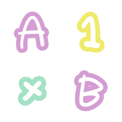 [LINE絵文字] 123ABC123ABCの画像