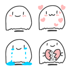 [LINE絵文字] daily adorable ghostの画像