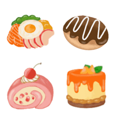 [LINE絵文字] lovely food 1の画像
