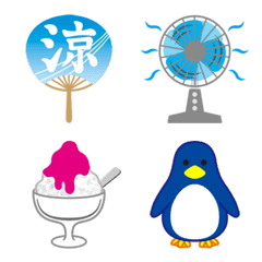 涼しさを求める絵文字の絵文字メイン画像