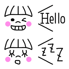 [LINE絵文字] 可愛い 顔 記号 うごく絵文字の画像