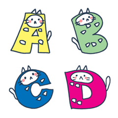 [LINE絵文字] AーZ 可愛い猫。の画像