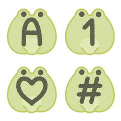 [LINE絵文字] Frog emoji fontの画像